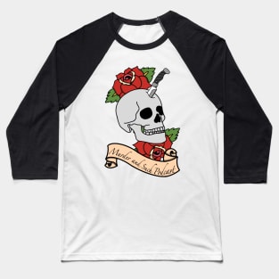 Memento Mori (LIGHT SHIRT - BACK ONLY) Baseball T-Shirt